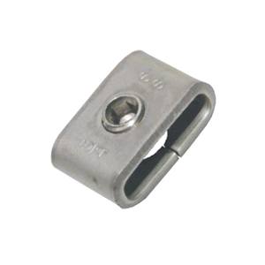 The stainless steel banding buckle is used when a temporary or adjustable clamp is required. Can be retensioned at any time.