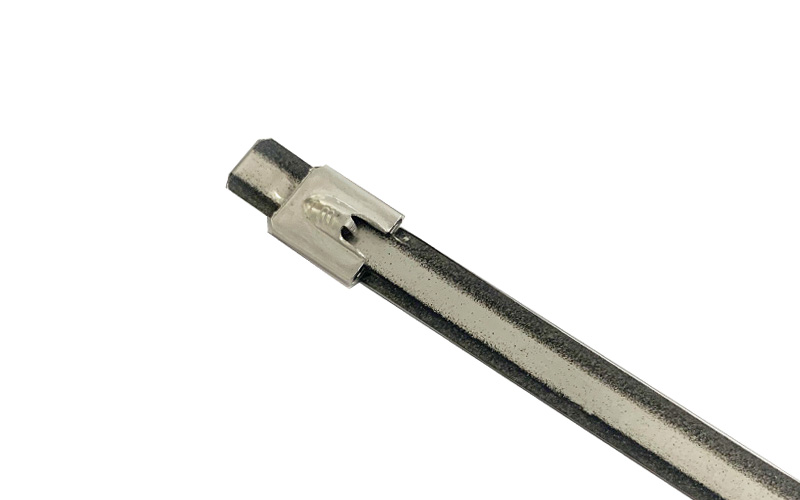 Self Locking Stainless Steel Cable Ties Coated With Nylon 11